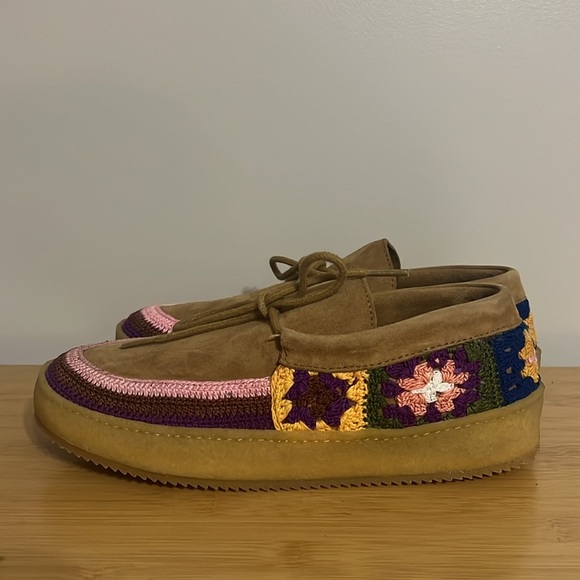 New Laidback London free people shoes size 9 boho crochet - Picture 2 of 8